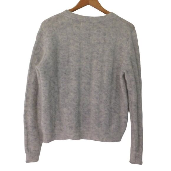 Jana Womens Wool Mohair Sweater Crewneck Ribbed Gray Size Small - Picture 5 of 6